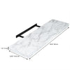 ITY International - Individual Wooden Floating Shelf, 23.6" x 9.25" x 1.5", White Marble - 64-538JW - Mounts For Less