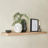 ITY International - Individual Wooden Floating Shelf, 31.5" x 9.25" x 1.5", Natural Wood - 64-540NAT - Mounts For Less