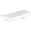 ITY International - Individual Wooden Floating Shelf, 31.5" x 9.25" x 1.5", White - 64-540WH - Mounts For Less