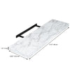 ITY International - Individual Wooden Floating Shelf, 31.5" x 9.25" x 1.5", White Marble - 64-540JW - Mounts For Less