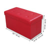 ITY International - Large Folding Ottoman/Footrest with Storage, 30" x 14.75" x 15.75, Red - 64-60041R - Mounts For Less
