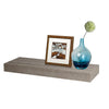 ITY International - Mini Individual Wooden Floating Shelf, 16" x 5.1" x 1.5", Taupe Grey - 64-600DG - Mounts For Less