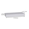 ITY International - Mini Individual Wooden Floating Shelf, 16" x 5.1" x 1.5", White - 64-600WH - Mounts For Less