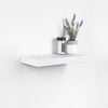 ITY International - Mini Individual Wooden Floating Shelf, 16" x 5.1" x 1.5", White - 64-600WH - Mounts For Less
