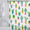 ITY International - Peva Shower Curtain, 71" x 71", Cactus Pattern - 64-80148 - Mounts For Less