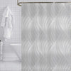 ITY International - Peva Shower Curtain, 71" x 71", Wave Pattern - 64-80150 - Mounts For Less