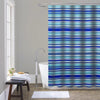 ITY International - Polyester Shower Curtain, 71" x 71", Blue Stripes - 64-80158 - Mounts For Less