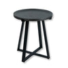 ITY International - Round MDF Side Table, 17.7" x 22", Black - 64-20233 - Mounts For Less