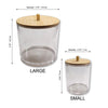 ITY International - Set of 1 Large and 2 Small Storage Jar with Bamboo Lid - 64-10319-20-BUNDLE-A - Mounts For Less