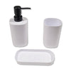 ITY International - Set of 3 Pieces of Bathroom Accessories, Made of Plastic, White - 64-70318SET - Mounts For Less