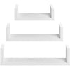 ITY International - Set of 3 Wooden Wall Shelves, White - 64-109WH - Mounts For Less
