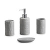 ITY International - Set of 4 Pieces of Ceramic Bathroom Accessories, Gray - 64-70082SET - Mounts For Less