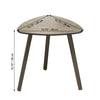 ITY International - Triangular MDF Side Table, 15.7"x15.7"x15.7", Taupe Gray - 64-20145DG - Mounts For Less