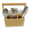 ITY International - Utensil and Napkin Holder, 8" x 5.5" x 4.75", Made of Bamboo - 64-2M-2 - Mounts For Less