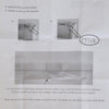 ITY Olivia Stone - 18" X 84" Alternate Blinds Window Shade Cordless White - 64-CDNW-1-18 - Mounts For Less