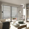 ITY Olivia Stone - 30" X 84" Alternate Blinds Window Shade Cordless Grey - 64-CDNG-3-30 - Mounts For Less