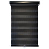 ITY Olivia Stone - 40" X 84" Alternate Blinds Window Shade Cordless Black - - Mounts For Less