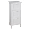 ITY Storage Cabinet with 3 Drawers in MDF 13" x 11.4" x 31.9" White - 64-20084 - Mounts For Less