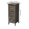 ITY Storage Cabinet with 3 Drawers in MDF 13" x 11.4" x 31.9" Wood Grey - 64-20084DG - Mounts For Less