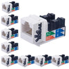 Ideal Industries Cat5e RJ45 110 Type 90 T568A/B White Pack of 10 - 98-ZK8C-90W-IDX10 - Mounts For Less