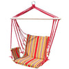 Innovation Nature - Hanging Chair with Rope Structure, 98cm x 52cm, Red - 65-350101 - Mounts For Less
