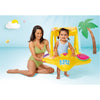 Intex - BabyFloat Inflatable Kids Float, 31.8" x 31", With Parasol, For Toddlers 1-2 Years Old, Yellow - 65-186433 - Mounts For Less