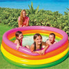 Intex - Children's Inflatable Pool, 66 '' x 18 '', Rainbow - 65-183666 - Mounts For Less