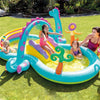 Intex - DinoLand Aquatic Playground, 118 '' x 90 '' x 44 '', Includes 1 Slide and Accessories - 65-185445 - Mounts For Less