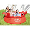 Intex - Happy Crab Inflatable Pool, 6 Foot Diameter, 232 Gallon Capacity, Red - 65-186436 - Mounts For Less