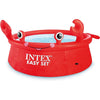 Intex - Happy Crab Inflatable Pool, 6 Foot Diameter, 232 Gallon Capacity, Red - 65-186436 - Mounts For Less