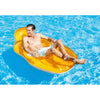 Intex - Inflatable Pool Chair, 64'' x 41'', Integrated Cup Holder, Orange - 65-185365-ORANGE - Mounts For Less