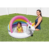 Intex - Inflatable Unicorn Mini Pool with Sun Shade, 50'' x 40'' x 27'', For Kids 1-3 Years Old, White - 65-185444 - Mounts For Less