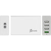 J5Create - USB 3.0 Charger with 4 Port, White - 78-122109 - Mounts For Less