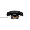 JVC CS-DR421 4" 2-Way Coaxial Stereo Speakers 220W, For Car, Black - - Mounts For Less