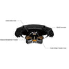 JVC CS-DR6821 6 x 8" 2-Way Coaxial Stereo Speakers 300W, For Car, Black - - Mounts For Less