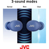 JVC HA-A6T-A - In-Ear Wireless Headphones, Bluetooth 5.1, With Charging Box and Touch Control, Blue - 46-HA-A6T-A - Mounts For Less