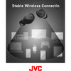 JVC HA-A6T-B - In-Ear Wireless Headphones, Bluetooth 5.1, With Charging Box and Touch Control, Black - 46-HA-A6T-B - Mounts For Less