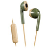 JVC HA-F19M-GC Retro In-Ear Headphone with Microphone and Remote Control Green - 46-HA-F19M-GC - Mounts For Less