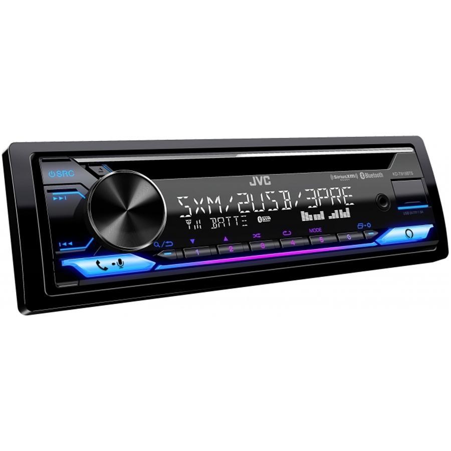 JVC KD-T915BTS In-Dash 1-DIN CD Receiver Featuring Bluetooth, AM/FM Car Radio, Black - 46-KD-T915BTS - Mounts For Less