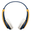JVC - Wireless Headphones for Children, Bluetooth 5.0, Safe Volume Limiter, Blue and Yellow - 46-HA-KD10W-Y - Mounts For Less