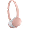JVC Wireless On-Ear Headphones, Bluetooth 5.0, Pink - 46-HA-S22W-P - Mounts For Less