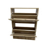 Jessar - 2 Tier Shoe Storage Cabinet, From the Baron Collection, Brown - - Mounts For Less