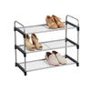 Jessar - 3 Tier Shoe Rack, Silver and Black - 76-6-00843 - Mounts For Less