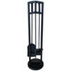 Jessar - 4 Piece Fireplace Tool Set, 29'' Height, From Kingston Collection, Black - 76-7-20132 - Mounts For Less
