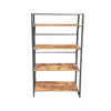 Jessar - 4-Tier Bookcase/Shelf, 23.6"x11.8"x49.2", From the Adrien Collection, Brown - 76-6-00900 - Mounts For Less