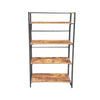 Jessar - 4-Tier Bookcase/Shelf, 23.6"x11.8"x49.2", From the Adrien Collection, Brown - - Mounts For Less