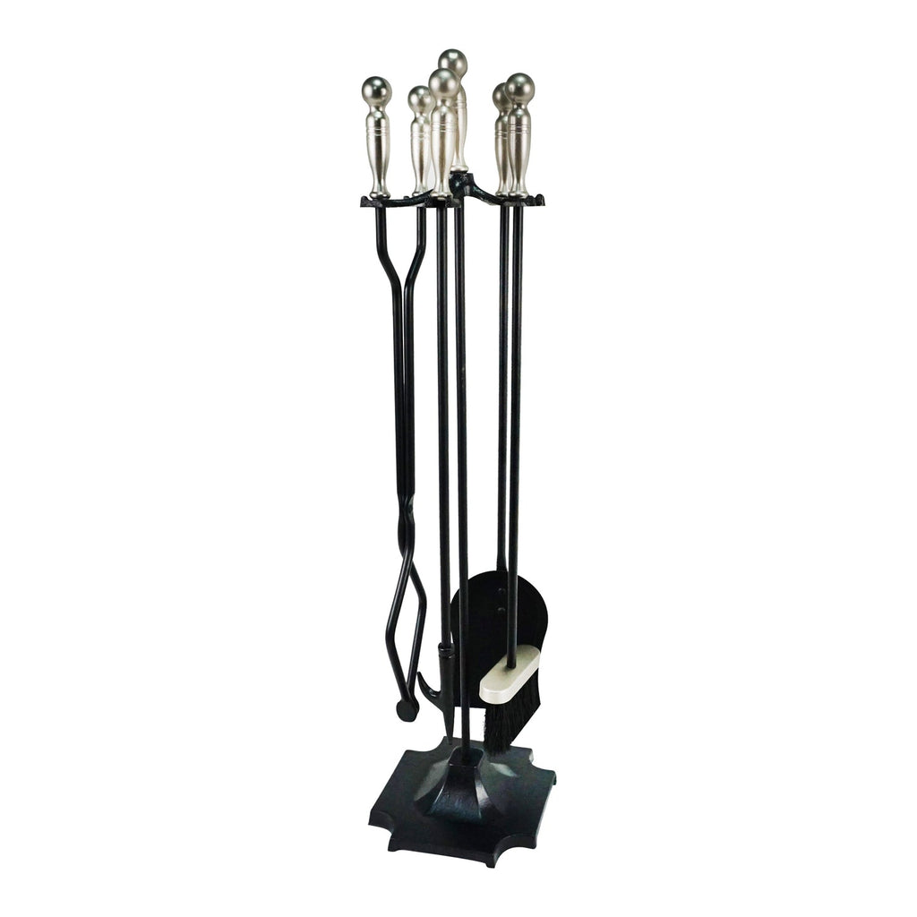 Jessar - 5 Piece Fireplace Tool Set, 32'' Height From Grant Collection, Copper - 76-7-20145 - Mounts For Less