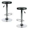 Jessar - Bruce Collection Adjustable Height Swivel Stools, Set of 2, Black - 76-6-01560x2 - Mounts For Less