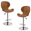 Jessar - California Collection Adjustable Height Swivel Stools, Set of 2, Brown - 76-6-01544x2 - Mounts For Less