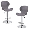 Jessar - California Collection Adjustable Height Swivel Stools, Set of 2, Grey - 76-6-01543x2 - Mounts For Less